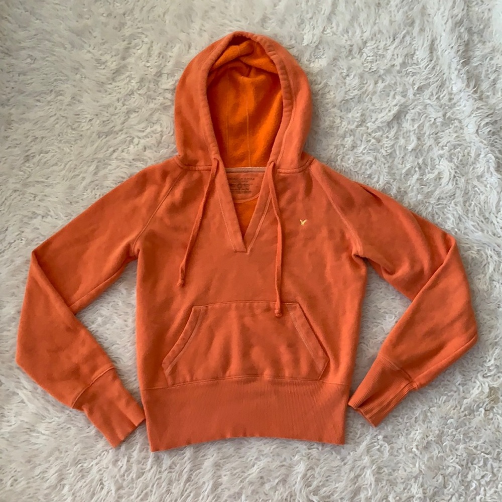 Orange hoodie sweatshirt